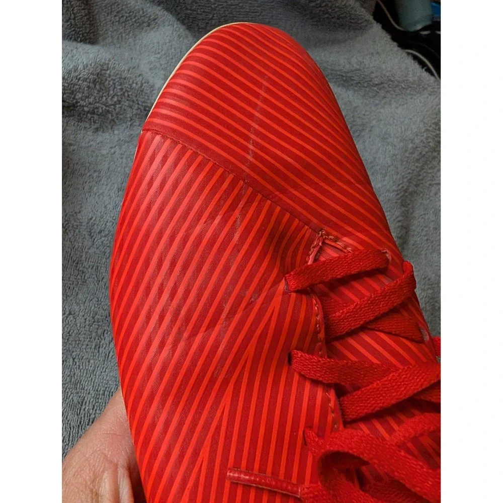 Adidas Nemeziz Size‎ 10 Mens Soccer Cleats Red Silver Striped Molded